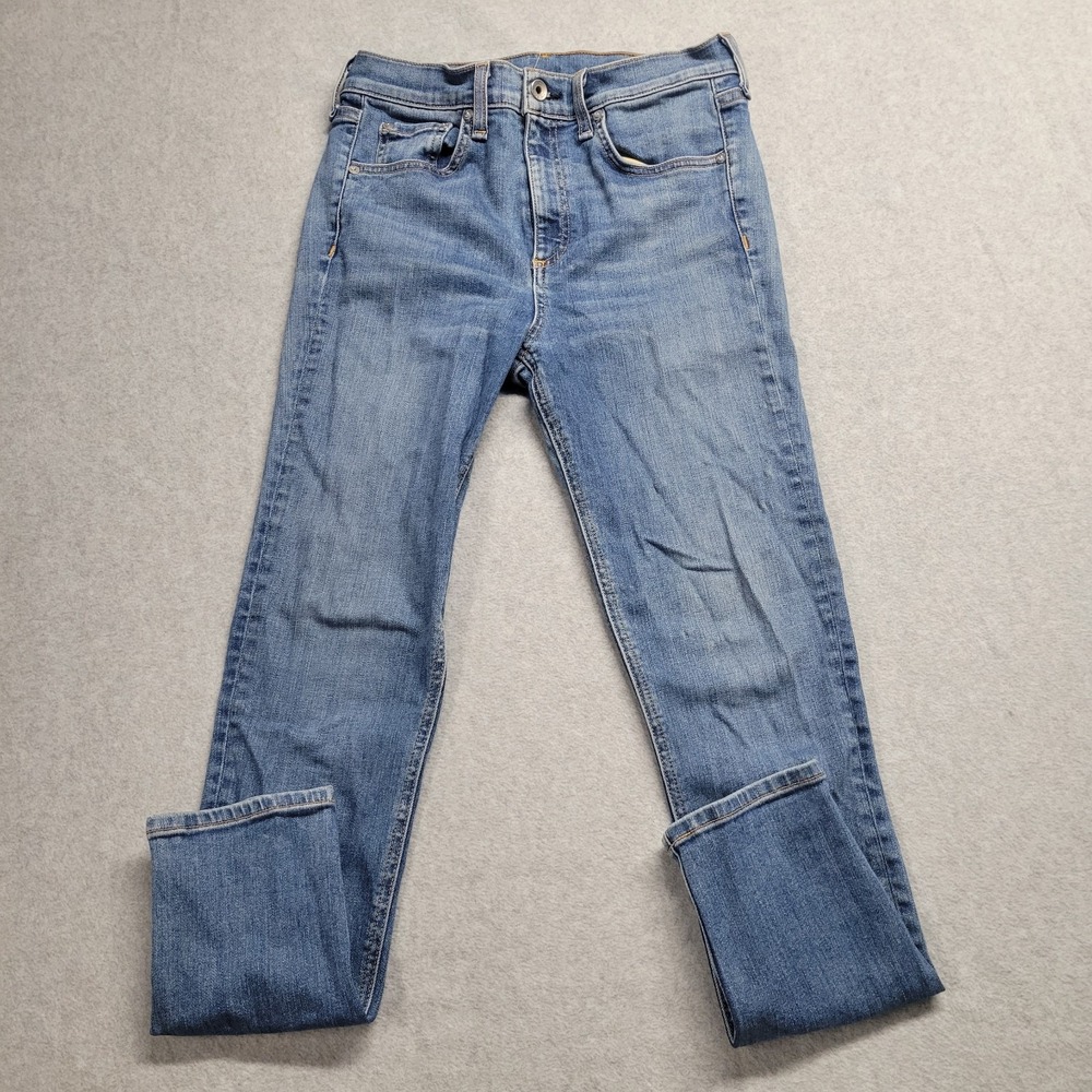 Rag & Bone High Rise Ankle Skinny Blue Jeans Womens Size 27 Denim
